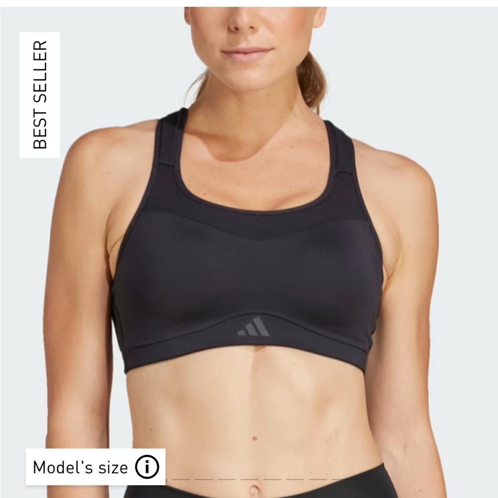 Adidas Black Performance Sports Bra